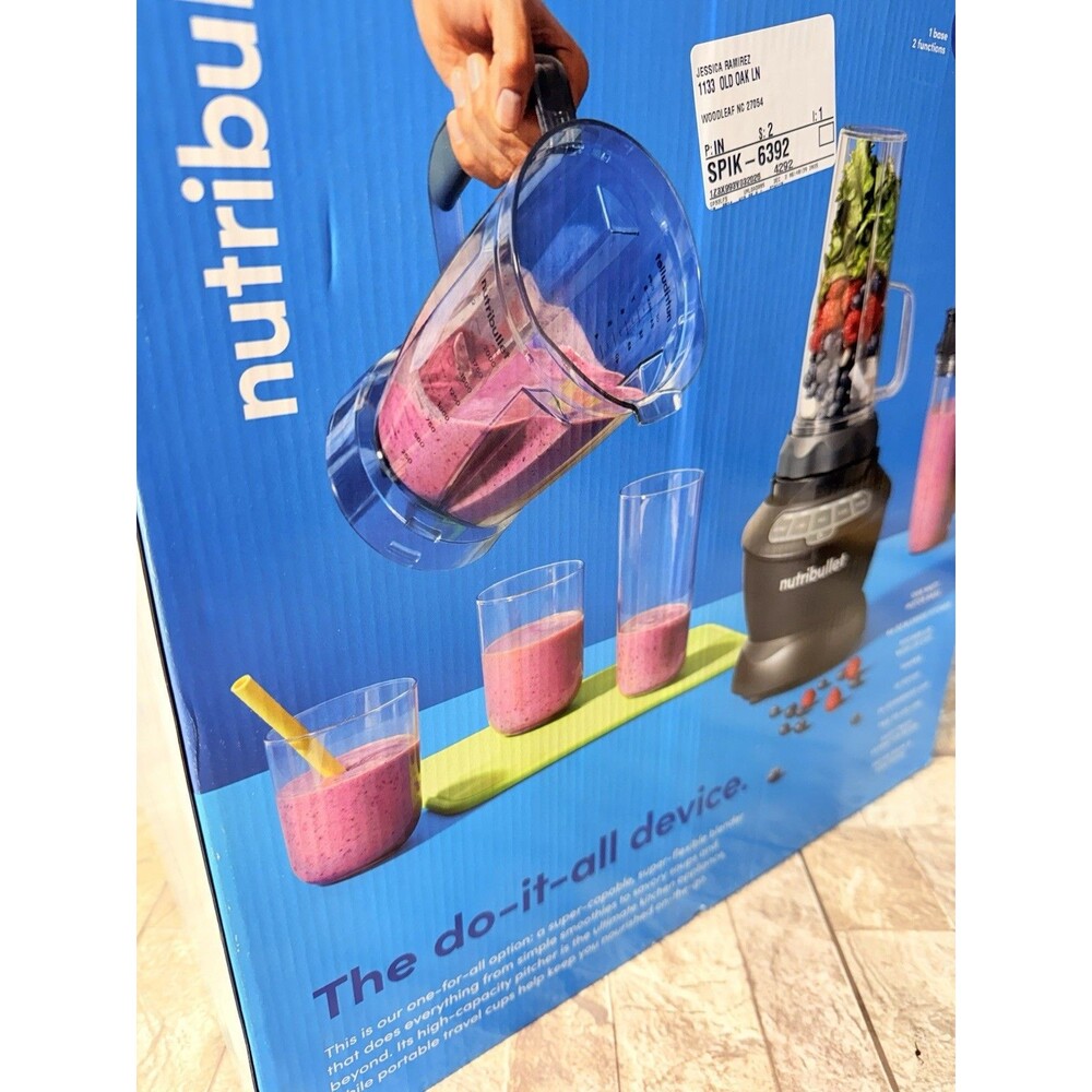 Nutribullet Full-Size Blender Combo, Single-Serve & Large Capacity, 1200W - Picture 14 of 16